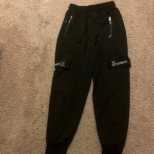 Men's Dark Cargo Pants with Pockets